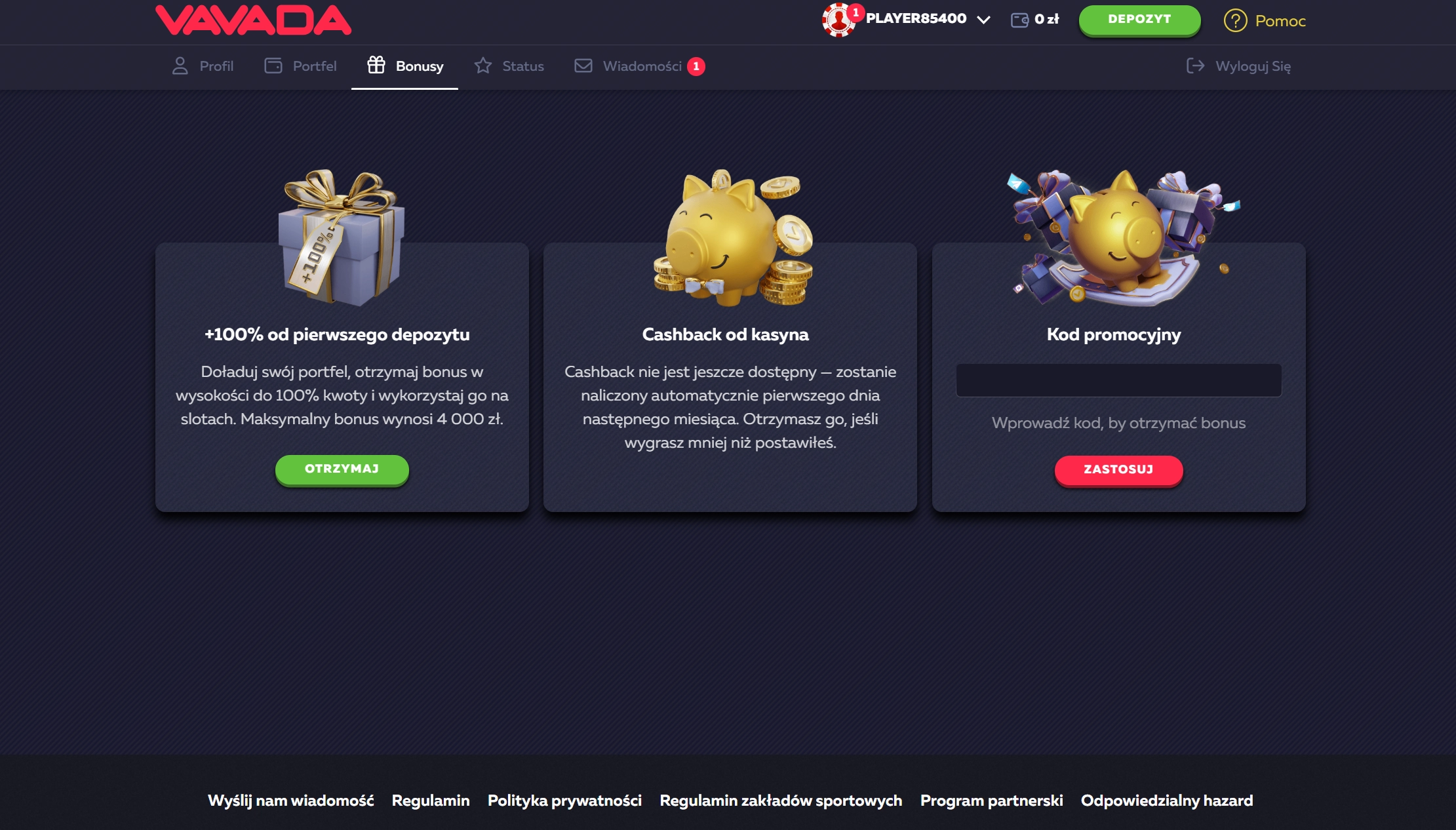 Bonusy dla nowych graczy Vavada – darmowe spiny i bonus depozytowy
